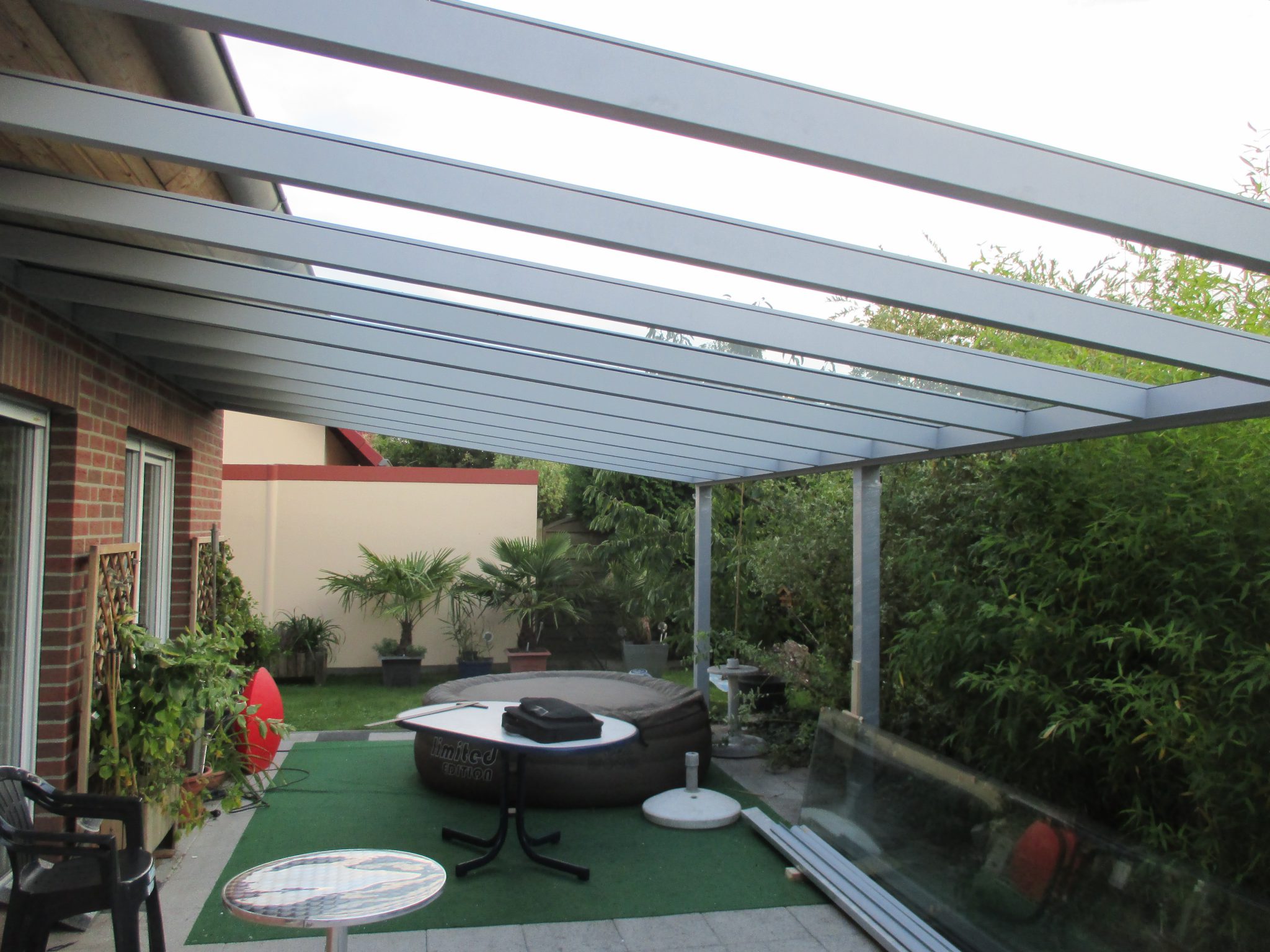 Glas-Aluminium-Dach